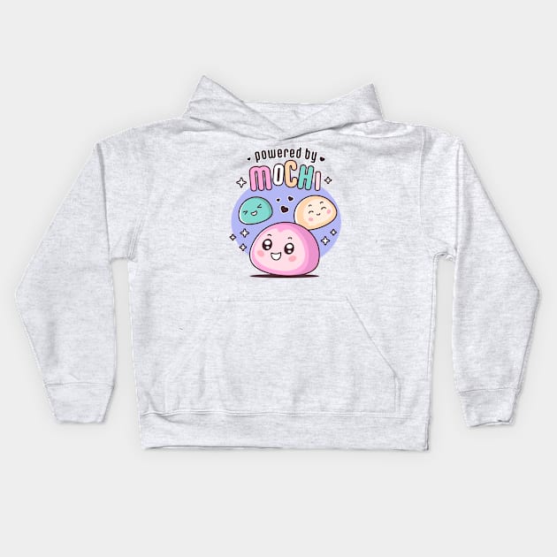 Powered by Mochi Kids Hoodie by zoljo